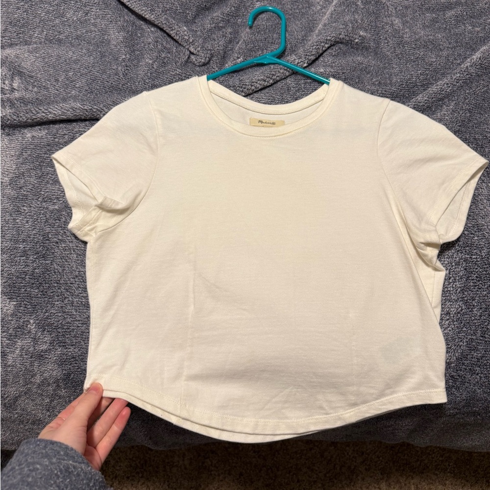 Madewell cropped structured tee
